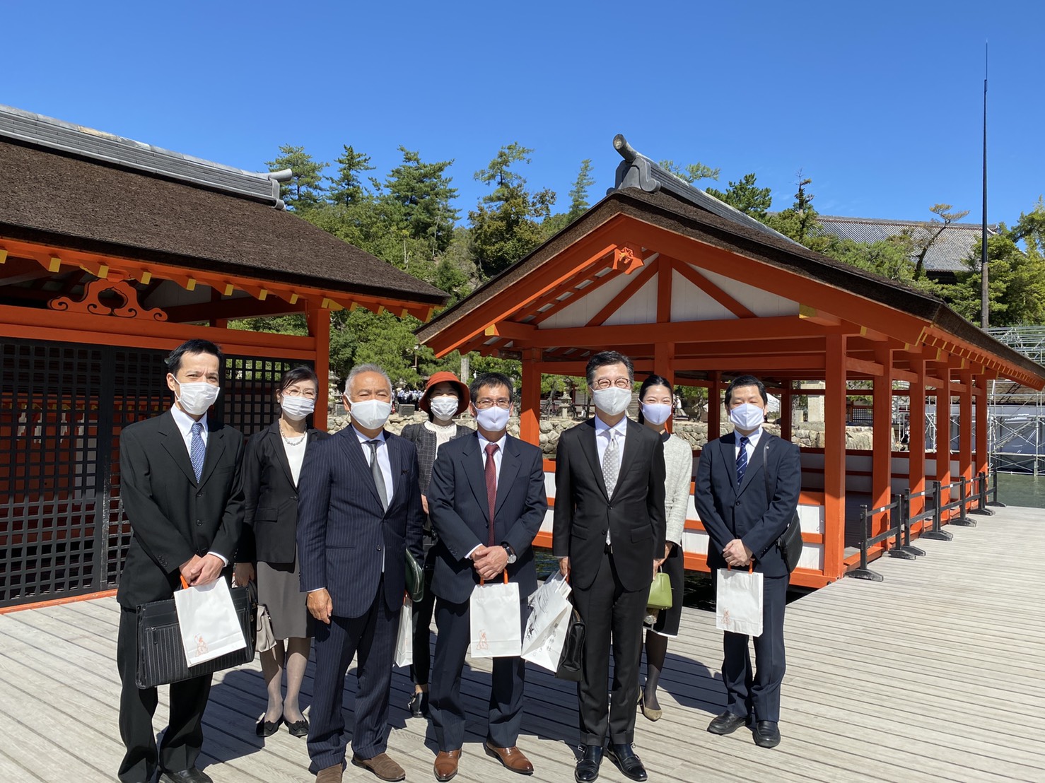 宮島・厳島神社で 広島蒲鉾の献上祭